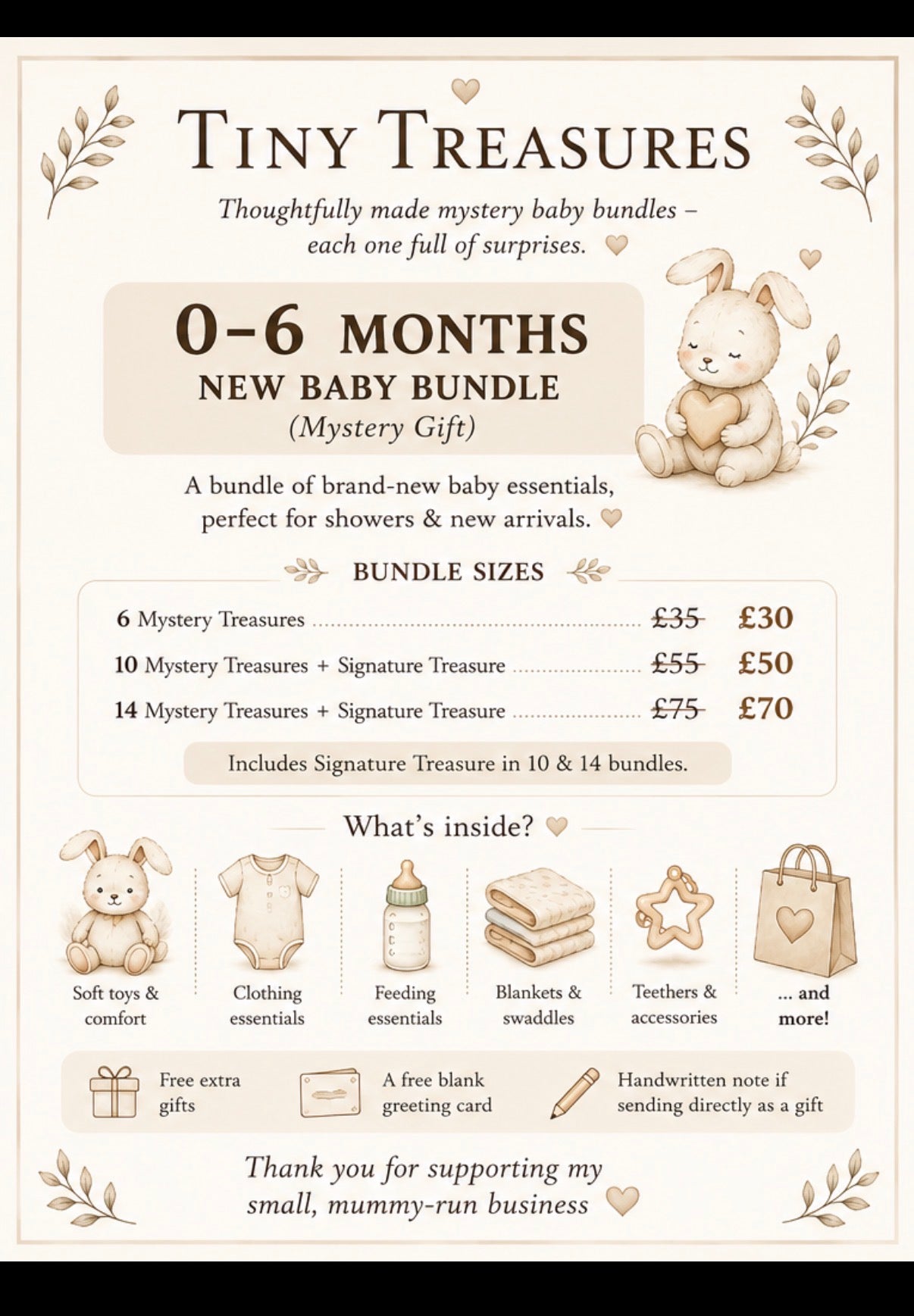 🧸0-6 month Mystery Treasures Bundle🧸